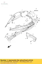 Aqui você pode pedir o capa, quadro r em Suzuki , com o número da peça 4711103H00YD8: