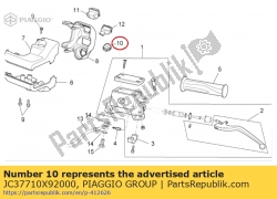 Aprilia JC37710X92000, Horn button, OEM: Aprilia JC37710X92000