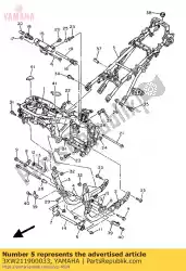 Qui puoi ordinare telaio posteriore comp. Da Yamaha , con numero parte 3XW211900033: