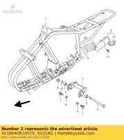 4118040B10019, Suzuki, bracket, crankca suzuki lt 80 2000 2001 2002 2003 2004 2005 2006, Nouveau