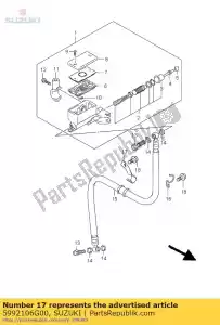 suzuki 5992106G00 abrazadera, embrague ho - Lado inferior