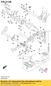 suzuki 0910310300 bolt - Bottom side