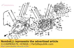 geen beschrijving beschikbaar op dit moment van Honda, met onderdeel nummer 11100MEA670, bestel je hier online: