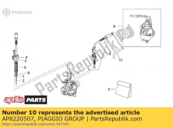 Aprilia AP8220507, Rohr, OEM: Aprilia AP8220507