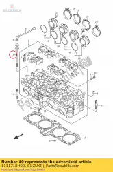 Aquí puede pedir tornillo comp, cilindro de Suzuki , con el número de pieza 1111718H00: