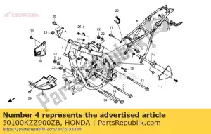 honda 50100KZZ900ZB composizione corporea, telaio * nh146m * (nh146m argento metallico accurato) - Il fondo