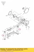 T2700380, Triumph, tubo di montaggio triumph adventurer > 71698 adventurer 71699 > legend tt thunderbird thunderbird sport 844 885 1995 1996 1997 1998 1999 2000 2001 2002 2003 2004, Nuovo