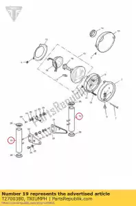 triumph T2700380 mounting tube - Bottom side