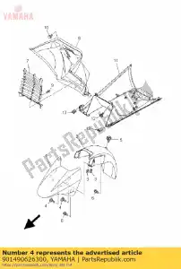 yamaha 901490626300 parafuso (2xf) - Lado inferior