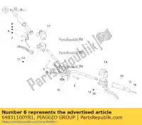 64831100YR1, Piaggio Group, device port complete gas com. sleeve.     , New