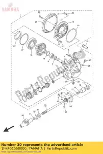 yamaha 1FK461560000 rolha, engrenagem de anel - Lado inferior