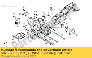 Honda 50200KZZ900ZB body comp., rr. frame * nh - Onderkant