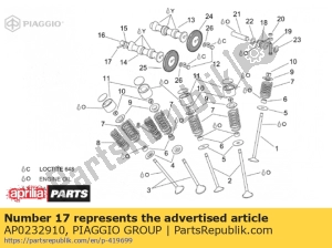 aprilia AP0232910 pin 5x23.8 - Bottom side