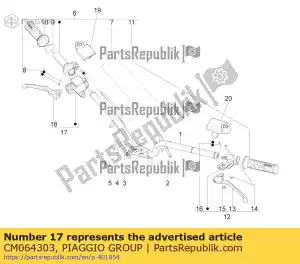 Piaggio Group CM064303 frein m.cyl. - La partie au fond