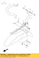 5311104F00Y0P, Suzuki, pára-choque frente suzuki xf freewind u  xf650 650 , Novo