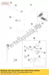 Qui puoi ordinare pompa freno cpl. 9,5mm 09 da KTM , con numero parte 50302030300: