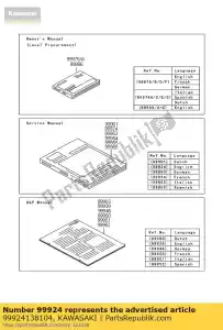 Kawasaki 99924138104 manual de serviço, zr750laf - Lado inferior