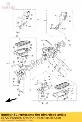 Ici, vous pouvez commander le repose-pieds arrière assy 2 auprès de Yamaha , avec le numéro de pièce 5S7274401000: