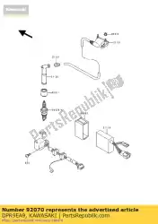 Ici, vous pouvez commander le bougie d'allumage ngk dpr9ea-9 auprès de Kawasaki , avec le numéro de pièce DPR9EA9: