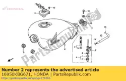 pik assy., brandstof van Honda, met onderdeel nummer 16950KBG671, bestel je hier online: