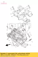 4BR111331000, Yamaha, guía, válvula de admisión yamaha xj 600 1992 1993 1994 1995 1996 1997 1998 1999 2000 2001 2002, Nuevo