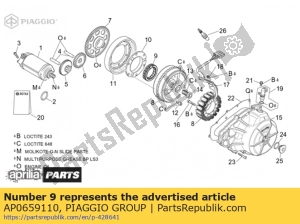 aprilia AP0659110 frizione sprag - Il fondo