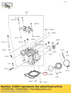 kawasaki 110040786 01 uszczelka-g?owica - Dół