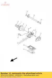 yamaha 3XV134210000 strainer 2 - Bottom side