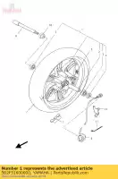 5B2F51600000, Yamaha, cast wheel yamaha vp 125 250 2007 2008 2009 2010 2011 2012, New