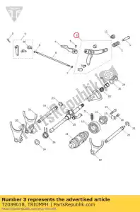 triumph T2089018 d?wignia zmiany biegów z przodu - Dół