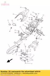 Ici, vous pouvez commander le coussin, siège auprès de Yamaha , avec le numéro de pièce 1T4247410000: