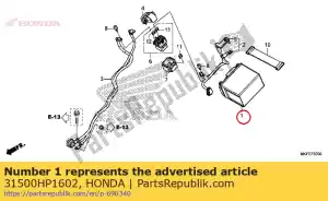 honda 31500HP1602 battery ytz7s - Bottom side