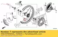 44635MENA50, Honda, hub sub assy., fr. honda  crf 250 450 2011 2012 2013 2014 2015 2017, Nieuw