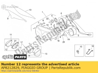 AP8212829, Aprilia, indicador de mudança de direção direita f.lens, Novo