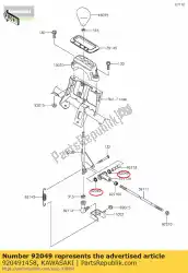 Ici, vous pouvez commander le huile de joint kvf400-a1 auprès de Kawasaki , avec le numéro de pièce 920491458: