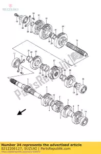 Suzuki 0212206127 schroef - Onderkant