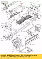 140921184, Kawasaki, 01 couverture, sol fr kawasaki  820 1000 2017 2018 2019 2020 2021, Nouveau