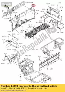 kawasaki 140921184 01 cover,fr floor - Bottom side