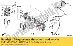 Qui puoi ordinare pistone b da Honda , con numero parte 45117MJPG51: