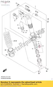 Suzuki 6215349HE0 o-ring, t?ok r - Dół