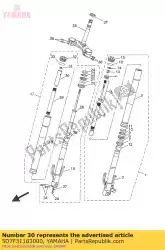 Aquí puede pedir espaciador de Yamaha , con el número de pieza 5D7F31183000: