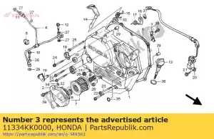 Honda 11334KK0000 placa, conjunto de vedação de óleo - Lado inferior