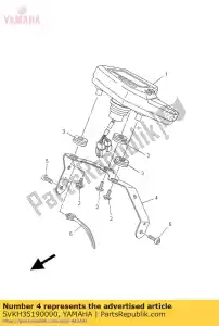 yamaha 5VKH35190000 medidor de soporte - Lado inferior