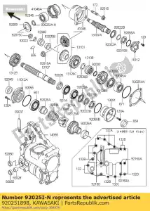 Kawasaki 920251898 podk?adka, t = 0,15 - Dół