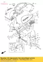 4NK241910000, Yamaha, bracket, fuel tank 1 yamaha xvz royalstar xvza 1300, New