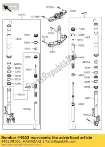 kawasaki 440230106 cylinder-set-fork zr800cds - Bottom side