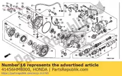 Aquí puede pedir cuña i, piñón (2. 12 de Honda , con el número de pieza 41456HM8000: