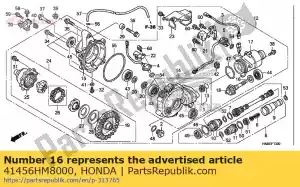 Honda 41456HM8000 calço i, engrenagem do pinhão (2.12 - Lado inferior