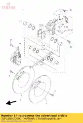 Aquí puede pedir conjunto de pinza (derecha) de Yamaha , con el número de pieza 39P2580U0000: