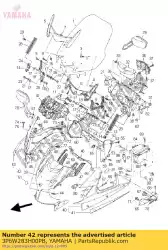 Ici, vous pouvez commander le capot supérieur assy 2 auprès de Yamaha , avec le numéro de pièce 3P6W283H00PB: